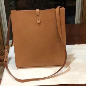 Eileen Fisher Leather Crossbody Tote Purse